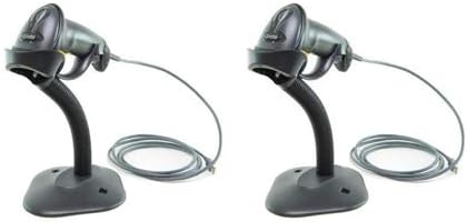 (Formerly Motorola Symbol) LS2208 Digital Handheld Barcode Scanner with Stand and USB Cable - 2 Pack