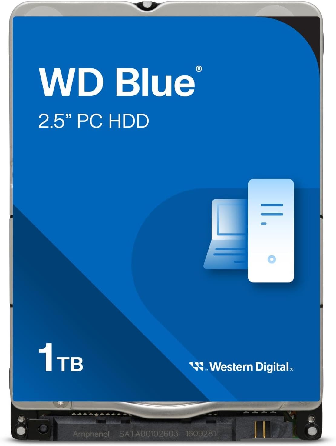 WD Blue 1TB Mobile Hard Drive - 5400 RPM Class, SATA 6 Gb/s, 128 MB Cache, 2.5" - WD10SPZX