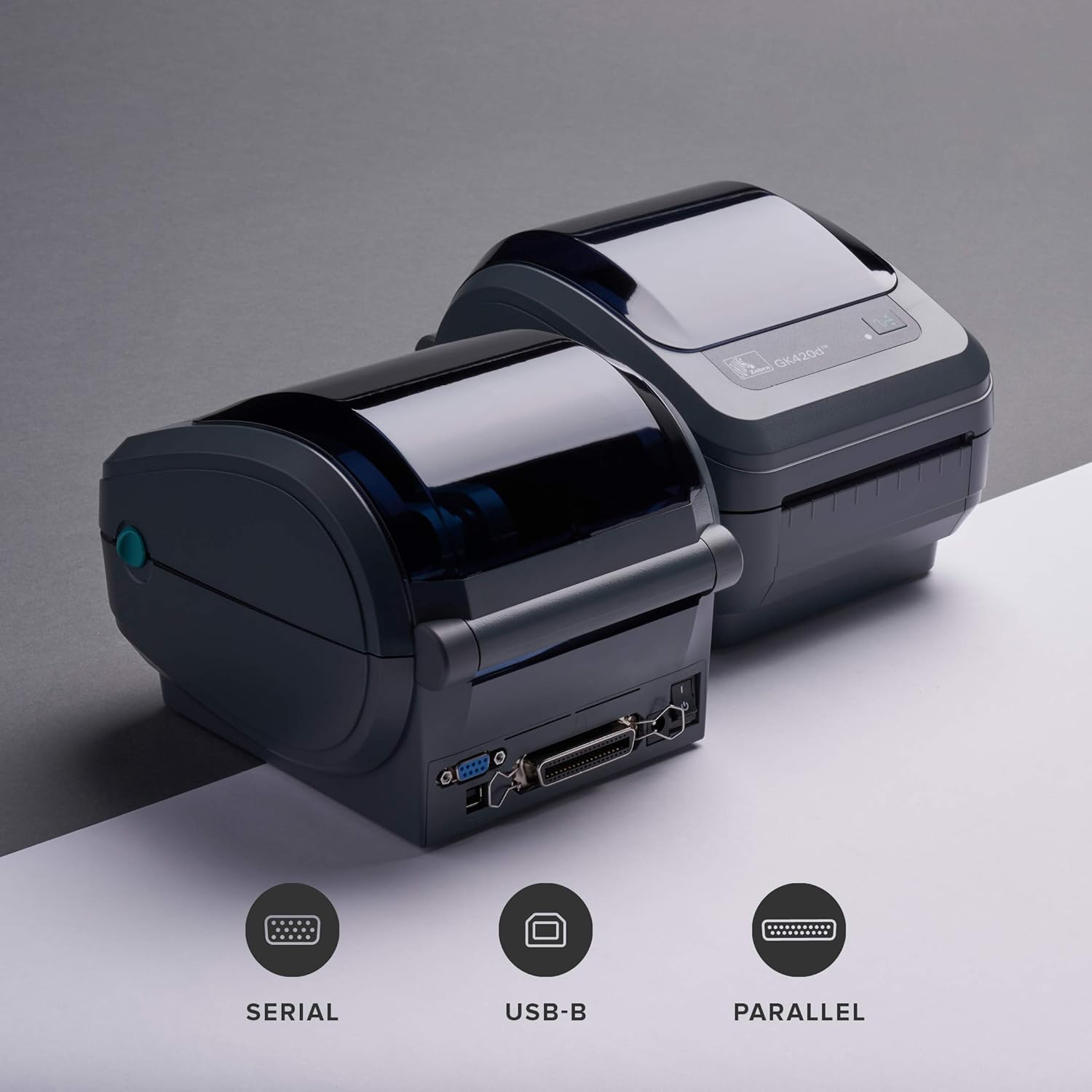 Zebra GK420d Monochrome Desktop Direct Thermal Label Printer, 5 in/s Print Speed, 203 dpi Print Resolution, 4.09" Print Width, 100/240V AC