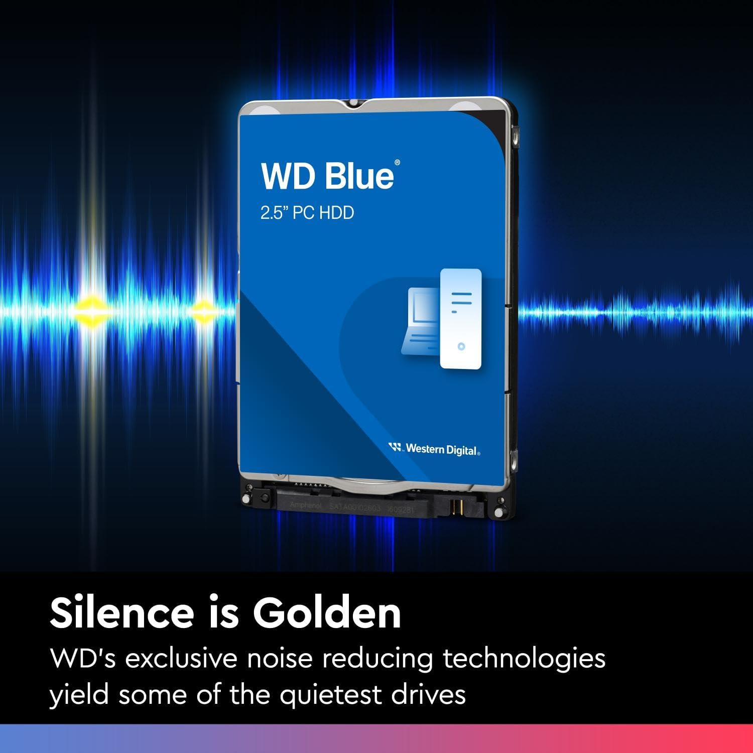 WD Blue 1TB Mobile Hard Drive - 5400 RPM Class, SATA 6 Gb/s, 128 MB Cache, 2.5" - WD10SPZX
