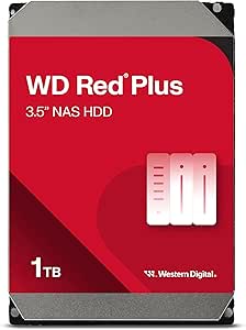 Western Digital 1TB WD Red Pro NAS Internal Hard Drive HDD - 7200 RPM, SATA 6 Gb/s, CMR, 256 MB Cache, 3.5" - WD161KFGX