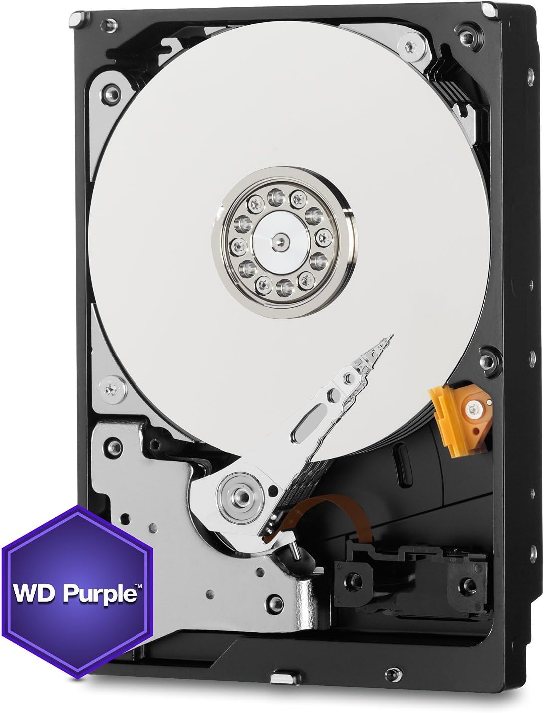Western Digital WD Purple Harddisk 3.5" 2TB SATA3 6Gb/s IntelliPower 5400RPM 64 MB HDD Surveillance WD20PURX